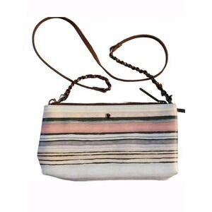 ELLIOTT LUCCA Striped Artisan Handbag Purse ~ Crossbody ~Wristlet ~ FLAW